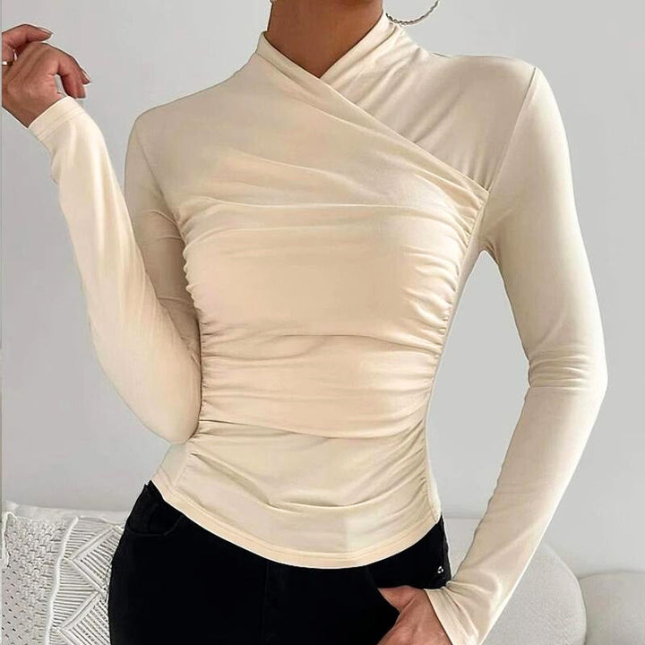 Classic Cross-Neck Top for women