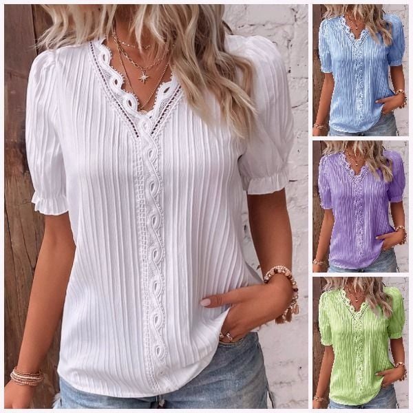 Elegant V-Neck Shirt for Women