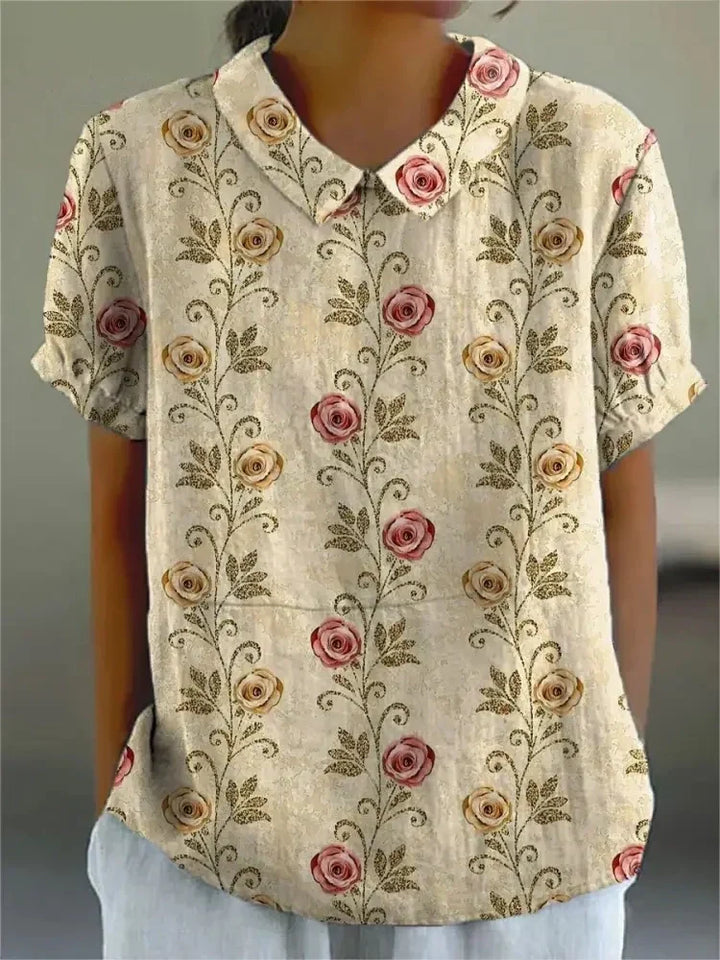 Blouse with Floral Print for Women