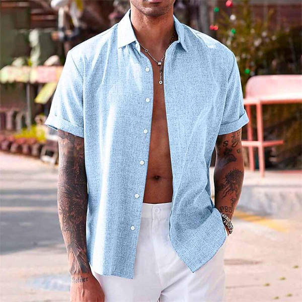 Cotton-Linen Shirt for Men