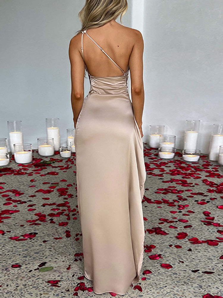 Elegant One-Shoulder Dress