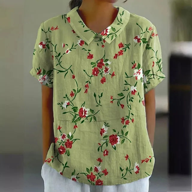 Blouse with Floral Print for Women