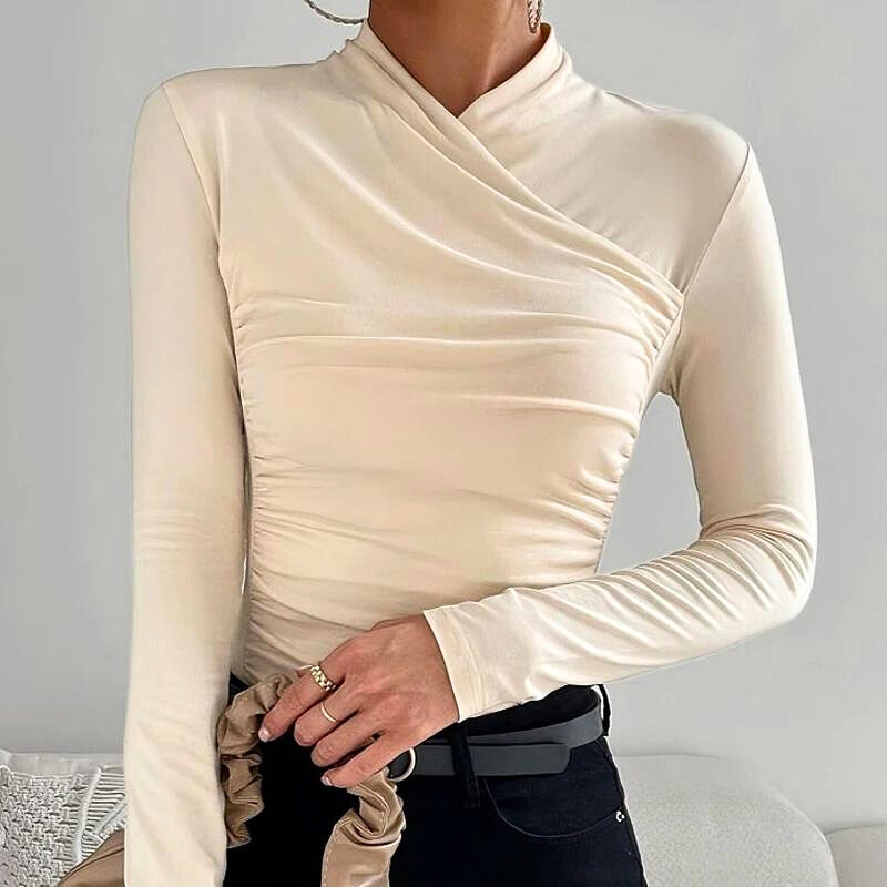 Classic Cross-Neck Top for women