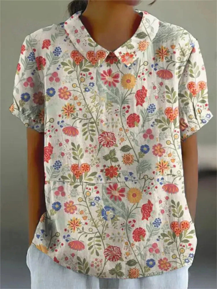 Blouse with Floral Print for Women