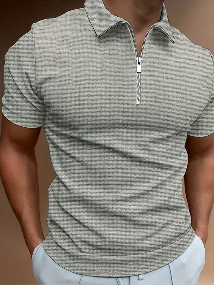 Polo Shirt with Zipper for Men