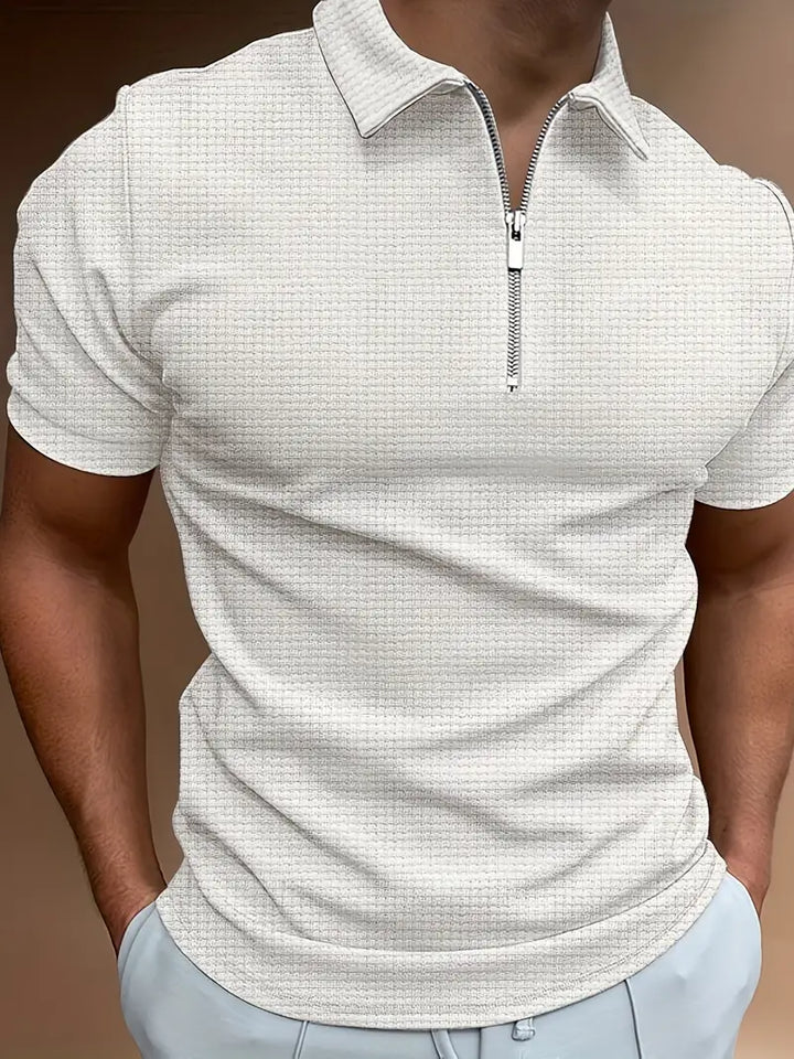 Polo Shirt with Zipper for Men